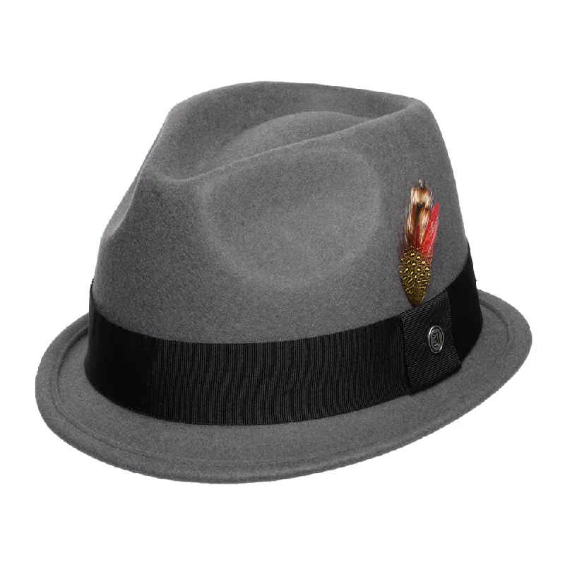 Dekker Crushable Trilby Hat Grey Wholesale Pack