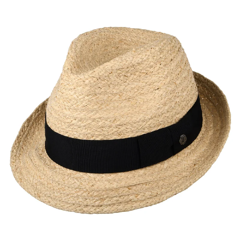 Saybrook Raffia Trilby Hat Natural Wholesale Pack