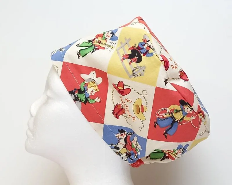 NEW Kiddy Cowboy Women's Basic Scrub Cap