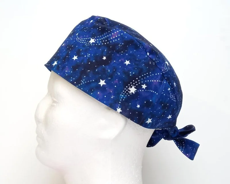 Shooting Stars Men's Tie Back Scrub Cap