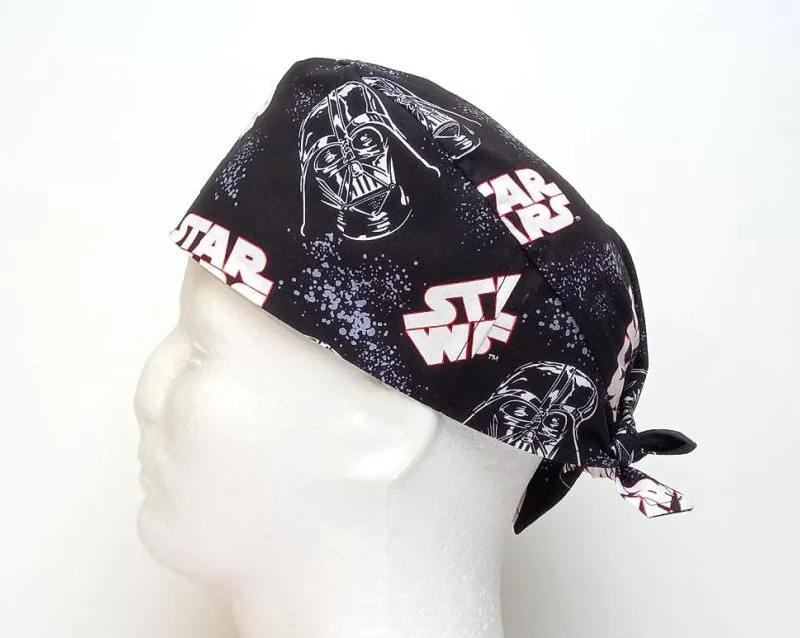 Darth Vadar Star Wars Men's Tie Back Scrub Cap