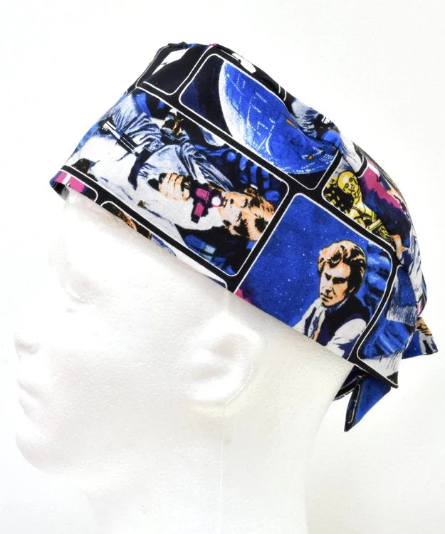 Star Wars Leading Characters Men's Tie Back Scrub Cap