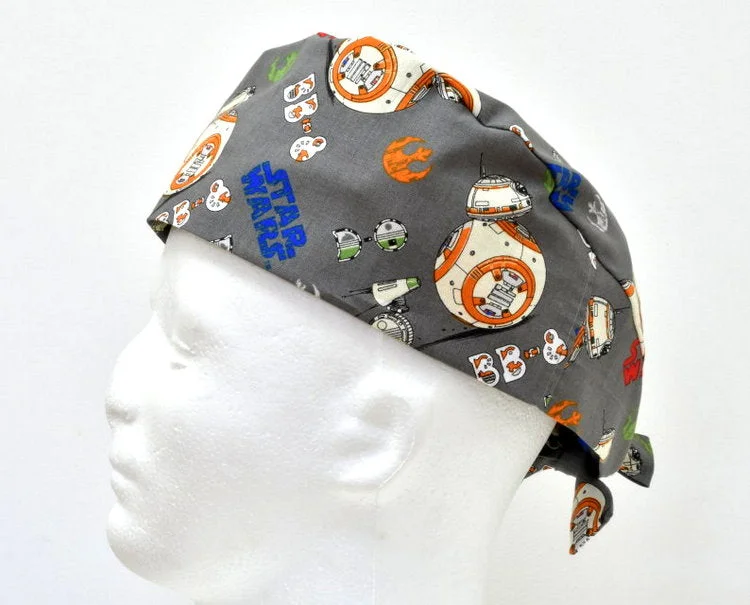 Star Wars BB8 Men's Tie Back Scrub Cap