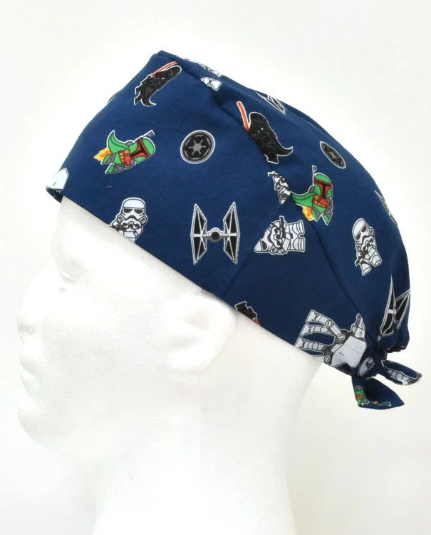 Star Wars Navy Men's Tie Back Scrub Cap