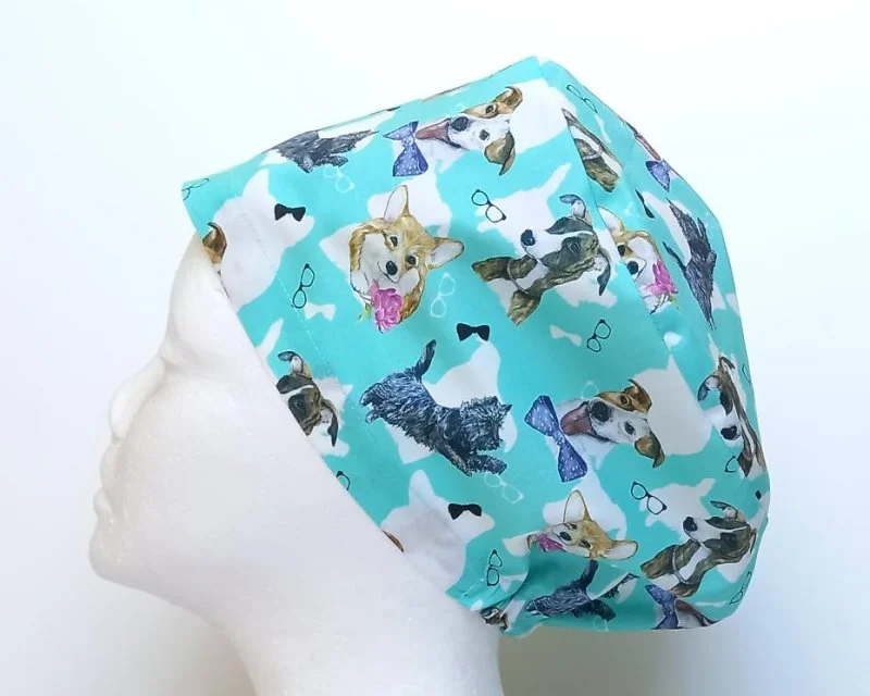 NEW Dogs and Specs Women's Basic Scrub Cap