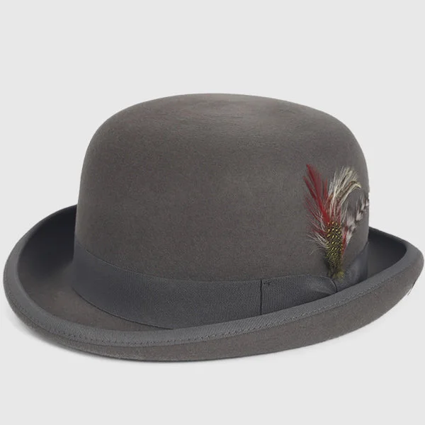 Men Wool Felt Bowler Hat B5060