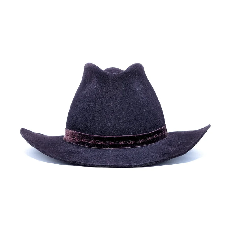 Black Pinched - Custom Felt Hat