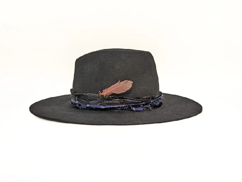 Black Pinched Felt - Custom Hat