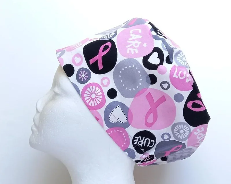 *Breast Cancer Awareness Women's Basic Scrub Cap