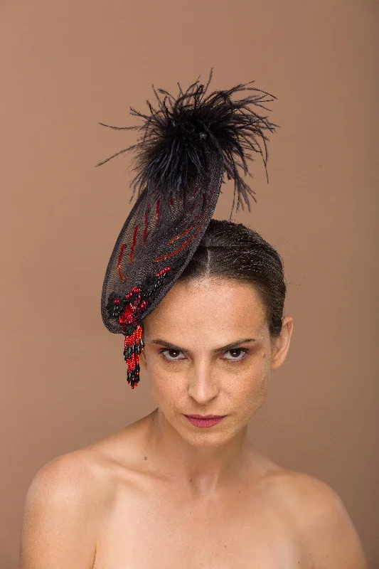 Black Fascinator Derby Events (Claris)