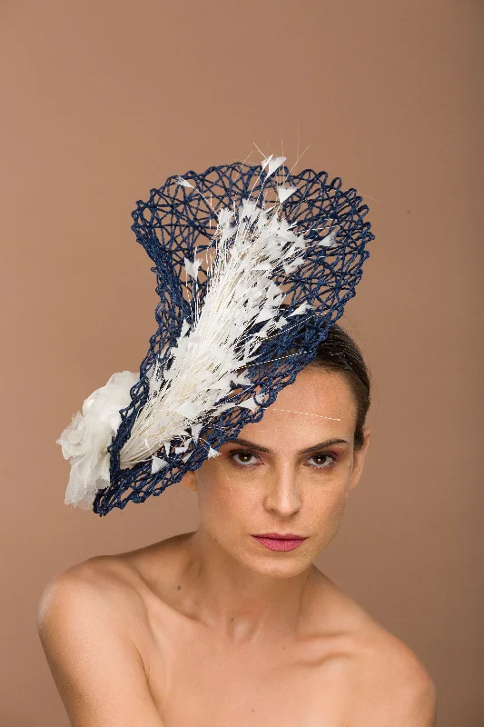 Lenor- chromatic delight of color fusion in paper woven fascinator