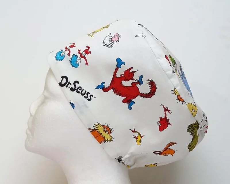 NEW Dr. Seuss Characters Women's Basic Scrub Cap