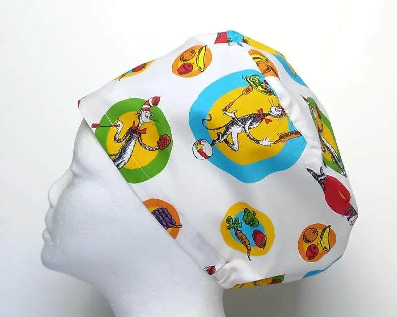 Dr. Seuss Cat in The Hat Chef Women's Basic Scrub Cap