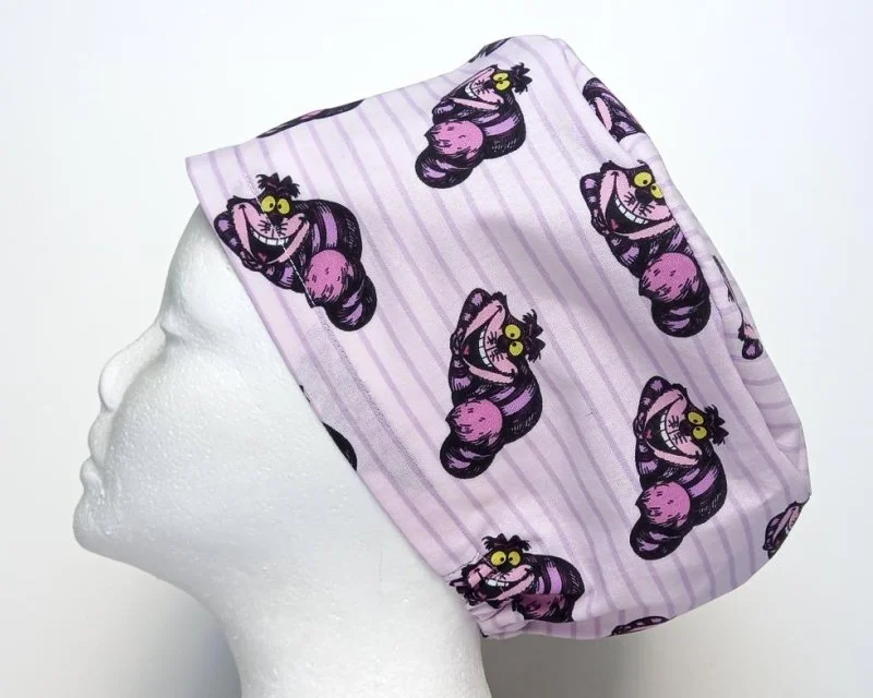 NEW Cheshire Cat Alice In Wonderland Women's Basic Scrub Cap