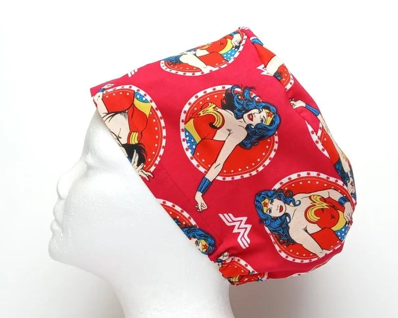 NEW Wonder Woman Circles Women's Basic Scrub Cap