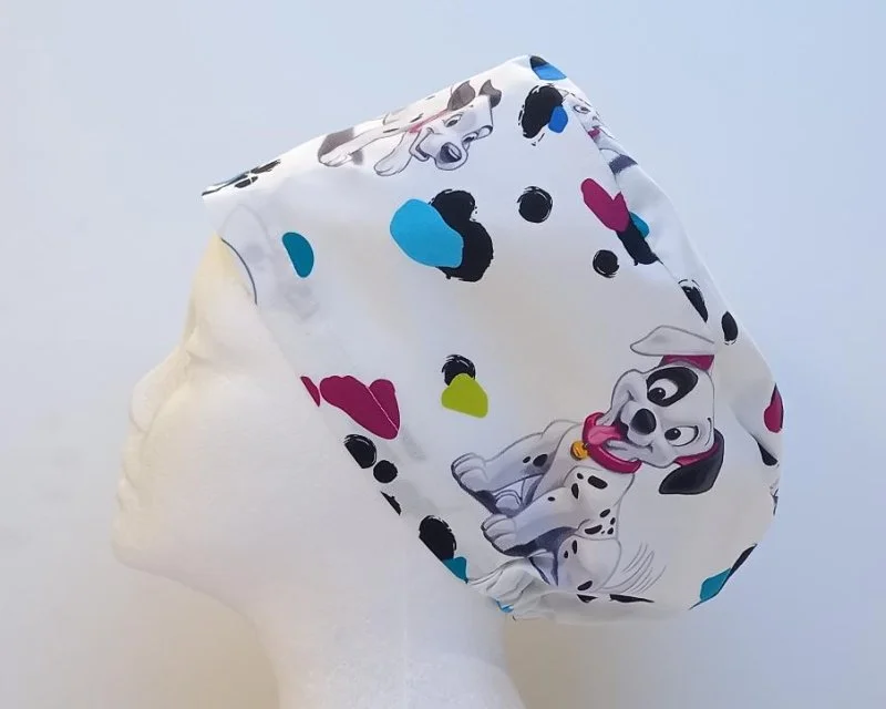 101 Dalmatians White Women's Basic Scrub Cap