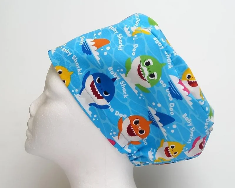 Baby Sharks Doo Doo Doo Women's Basic Scrub Cap