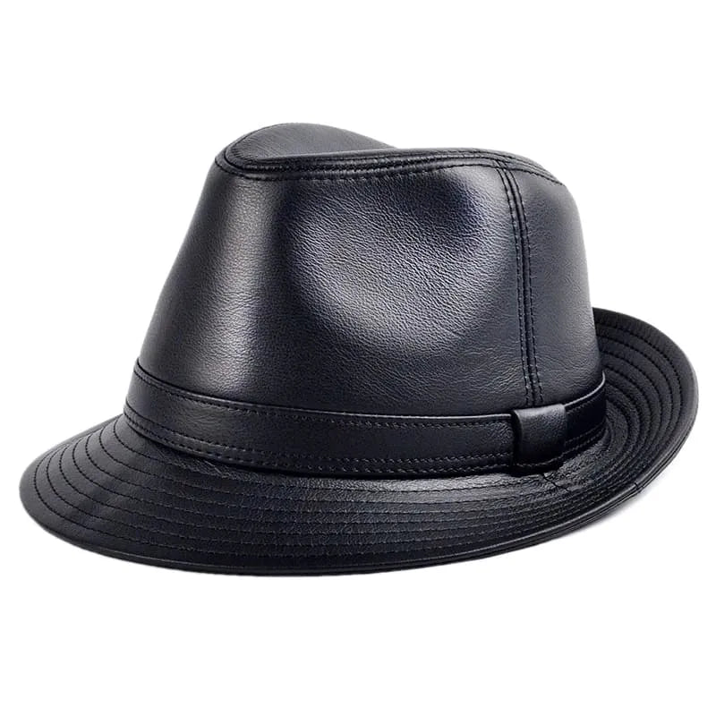 Ellington Genuine Leather Trilby Hat