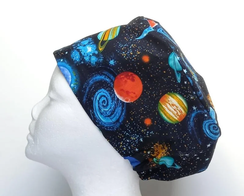 NEW Galaxy Planets Women's Basic Scrub Cap