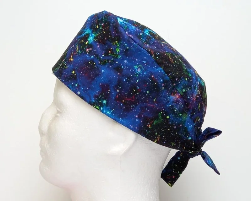 Galaxy Men's Tie Back Scrub Cap