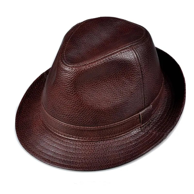 Lemont Genuine Leather Trilby Hat