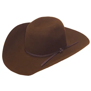 Ariat 6X Chocolate Punchy Crown Hat