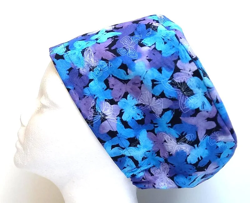 NEW - Butterfly Silhouette Women's Basic Scrub Cap