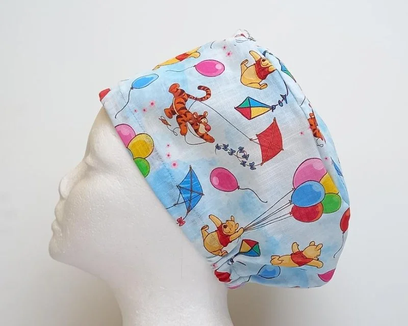 Disney Winnie The Pooh Women's Basic Scrub Caps