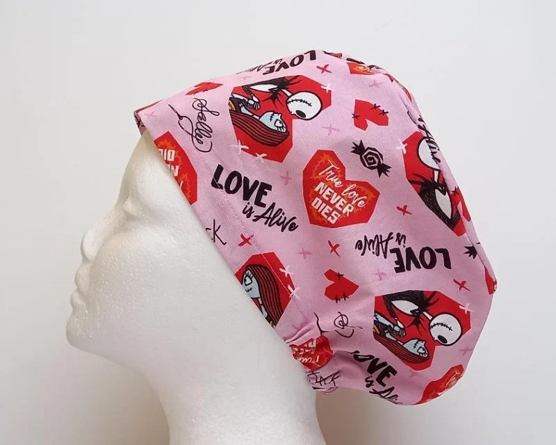 NEW Love is Alive - Nightmare before Christmas Women's Basic Scrub Cap