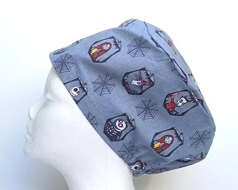 NEW Nightmare Before Christmas - Badges Women's Basic Scrub Cap