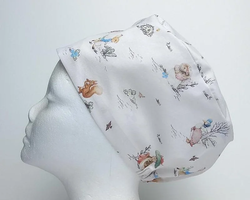 NEW Peter Rabbit Characters Women's Basic Scrub Caps