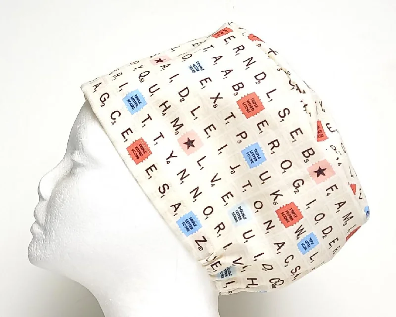 Scrabble Tiles Women's Basic Scrub Cap