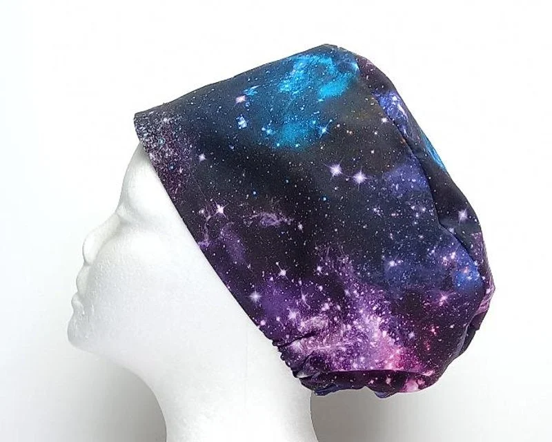 NEW Speckled Galaxy Women's Basic Scrub Caps