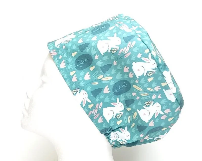 NEW White Rabbits Women's Basic Scrub Cap