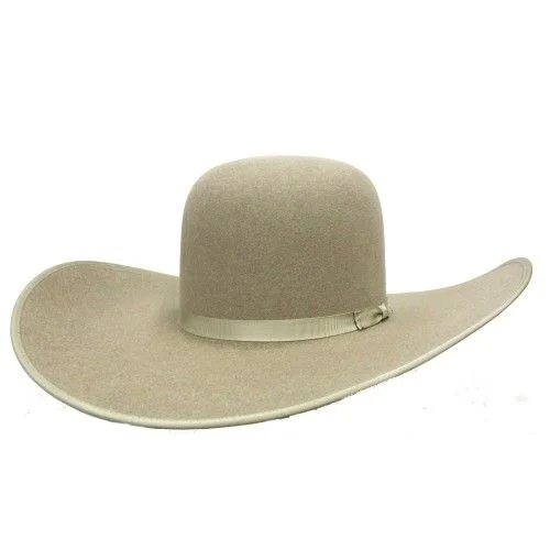 Rodeo King Open Crown Ash 7X Felt Hat Unbound