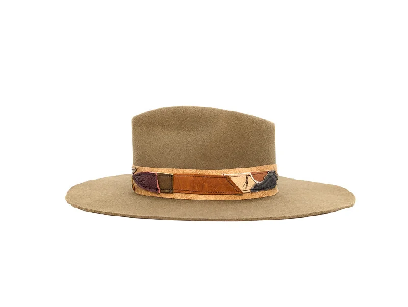 Pecan Pinched Teardrop - Custom Felt Hat