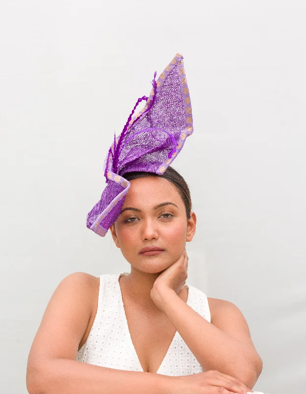 Purple Fascinator Flemington (Phoenix)