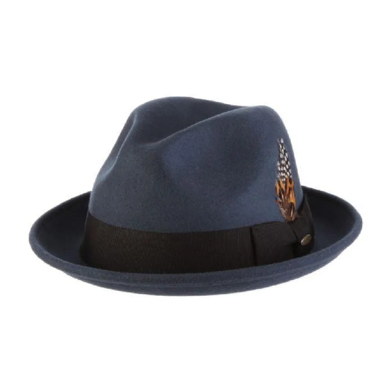 Scala Coeur Crushable Wool Felt Trilby Hat