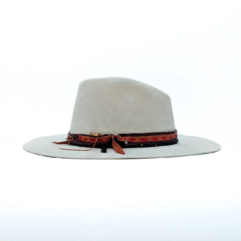 Silver Belly Pinched - Custom Felt Hat