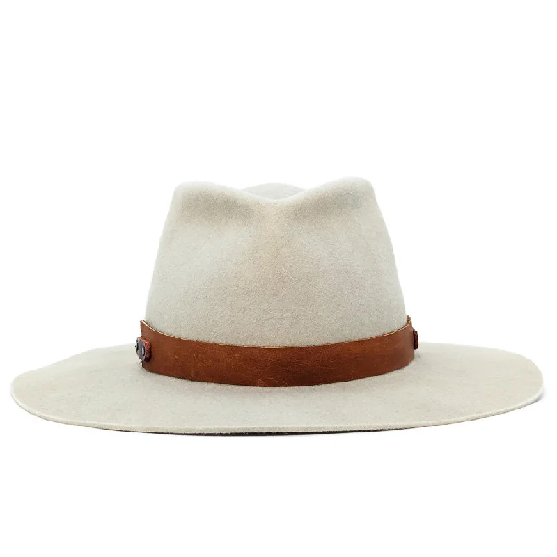 Silver Belly Pinched Teardrop - Custom Felt Hat