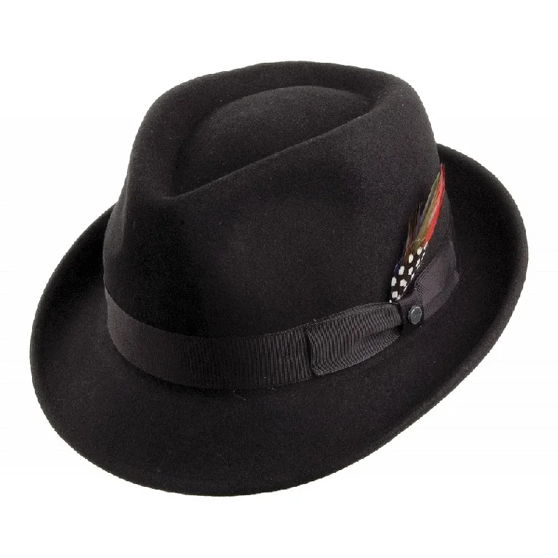 Stetson Hats Elkader Crushable Trilby Hat - Black