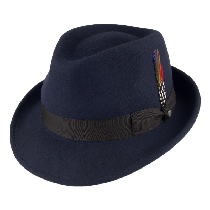 Stetson Hats Elkader Crushable Trilby - Navy