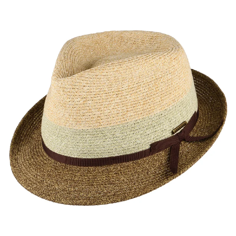 Stetson Hats Player Tri-Colour Trilby Hat - Whisky