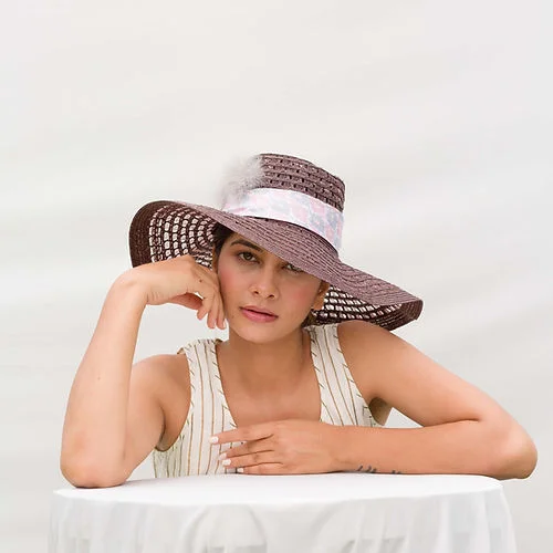 Snook- Sun hat with silk hatband