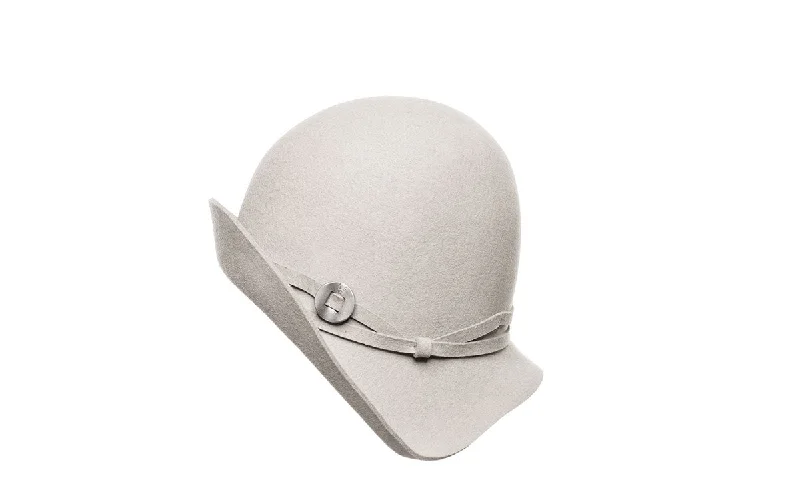 JOYCE WOOL CLOCHE HAT - SILVER SAND