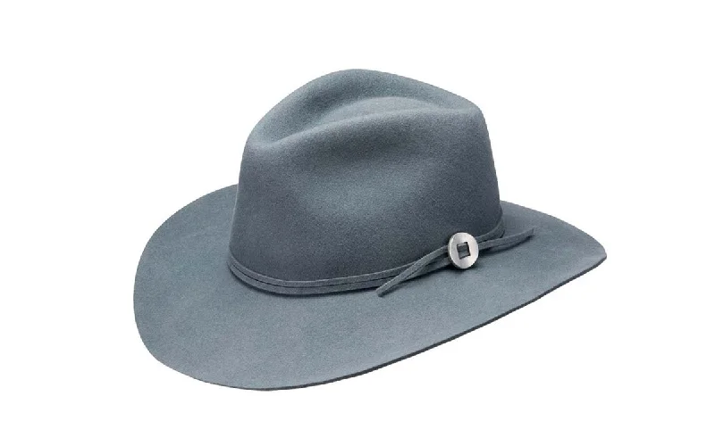 PHOEBE WIDE BRIM WOOL HAT - BLUESTONE