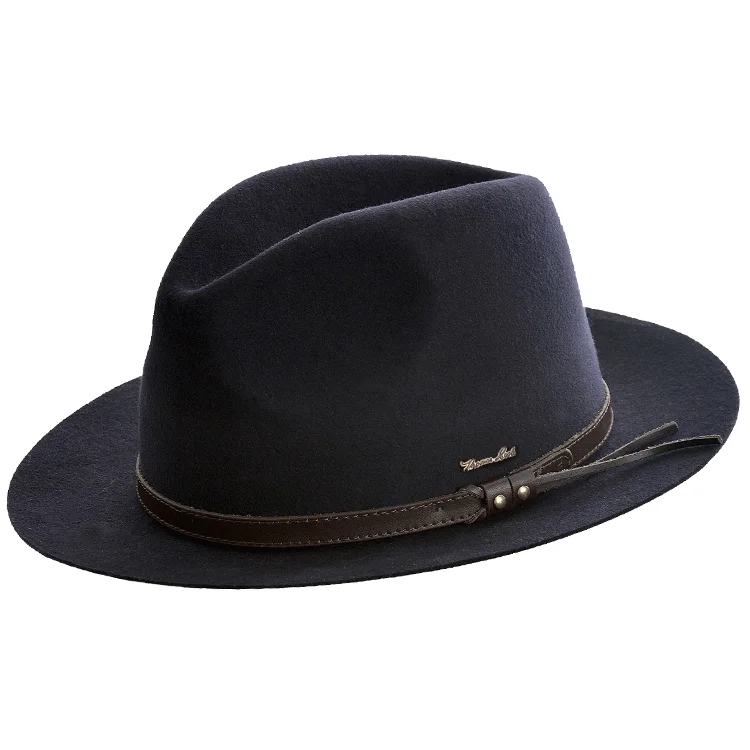 Thomas Cook Jagger Wool Felt Hat - Dark Navy