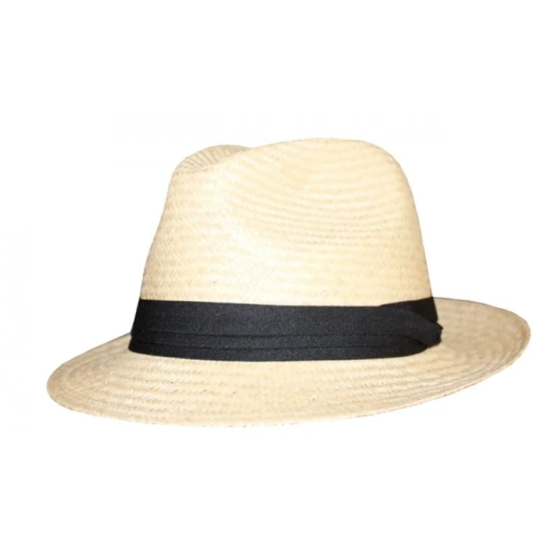 Melbourne Hats Manila Palm Trilby - Natural