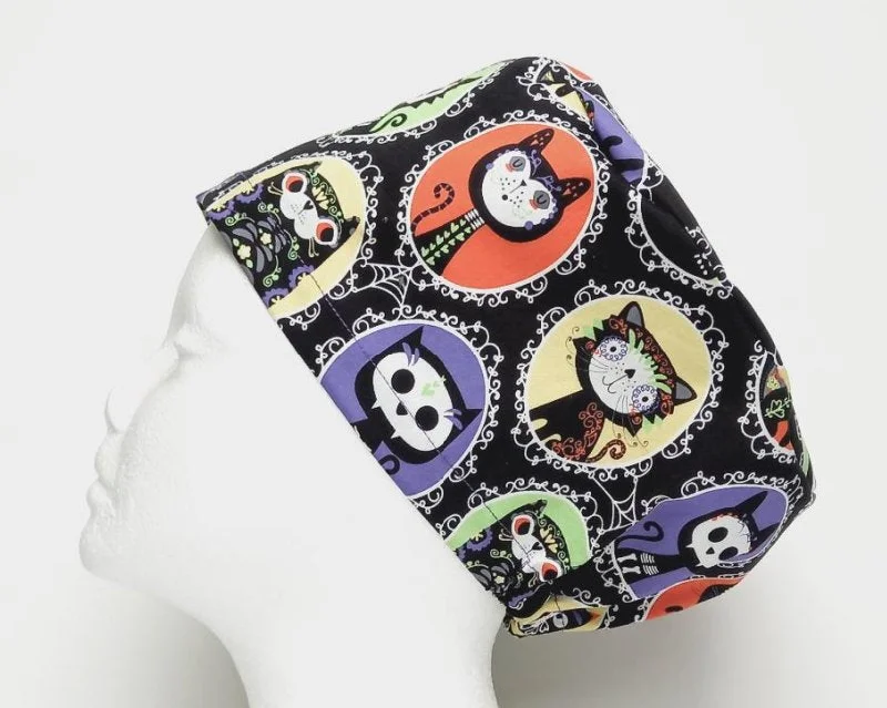 NEW Pet Sugar Skulls Women's Basic Scrub Caps