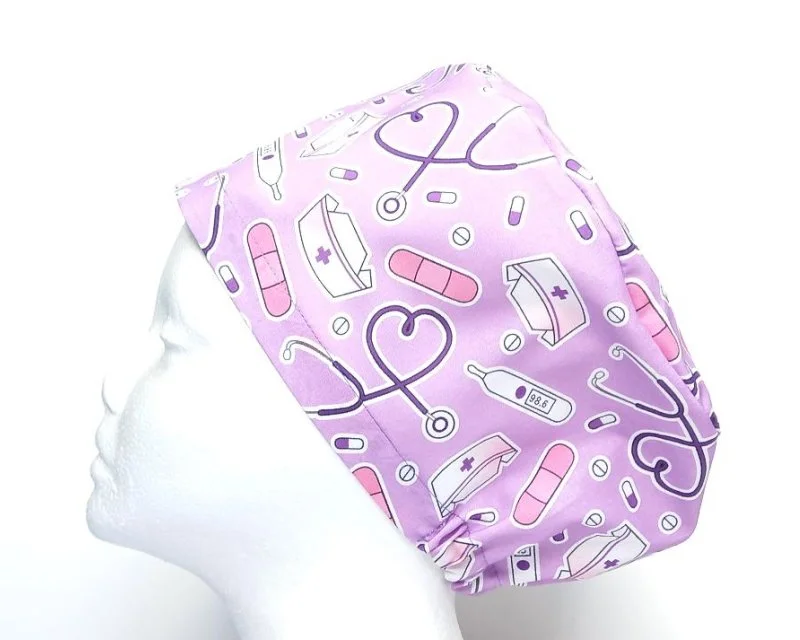 NEW Lilac Medical Women's Basic Scrub Cap